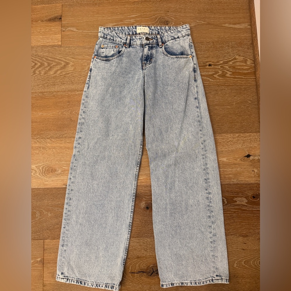 Motel Rocks Low Rise Light Wash Jeans